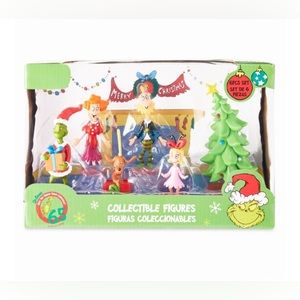 Dr Seuss' The Grinch Who Stole Christmas, 6 Piece Boxed Figurine Set, Vinyl,